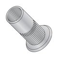 Newport Fasteners Rivet Nut, 1/4"-20 Thread Size, 0.490 in Flange Dia., 0.705" L, Aluminum, 1000 PK 343659